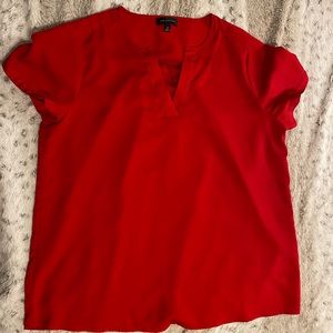 Limited Red Short Sleeved Blouse